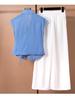 2026 Summer Irregular Short-Sleeve Shirt & Wide-Leg Pants Two-Piece Set