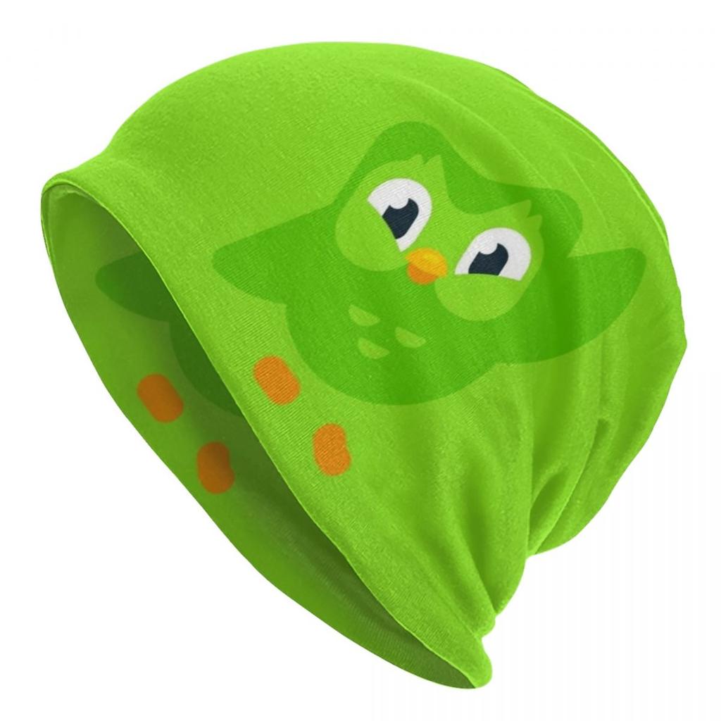 Duolingos Skullies Beanies Caps Unisex Women Unisex Streetwear Winter Warm Knit Hat Adult Bonnet Hats