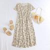Southeast Asia Elegant Age-Reversing Midi Dress for Middle-Aged Women