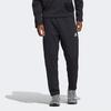Adidas Reflective Tapered Fleece-Lined Athletic Pants Men Bottoms Black GV3510