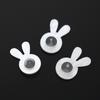 Acrylic Rabbits Ear Earring Support Nonslip Silicone Backs For Heavy Earrings Comfortable Allergy Proof Clear Design