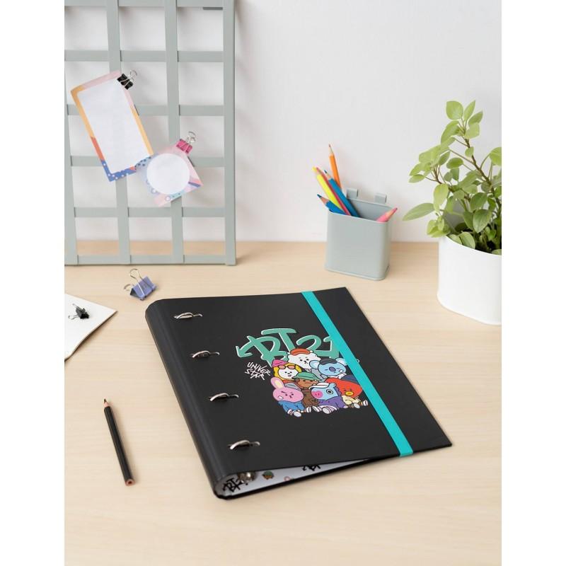 Bt21 - carpeta a4 de la colección street mood (4 anillos, goma)