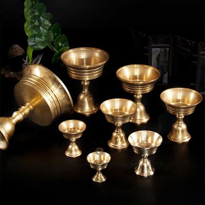 Universal Copper Butter Lamp Holder Golden Multi-Size Long Lamp Candlestick Candle Holders Home Decor