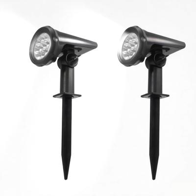 KKLM Solar Brightness Solar Auto or 3 Brightness Ultra No Wiring IP65 Ideal for Security and Disaster Garden Lawn Parking Set of 2 Lights, Outdoor,