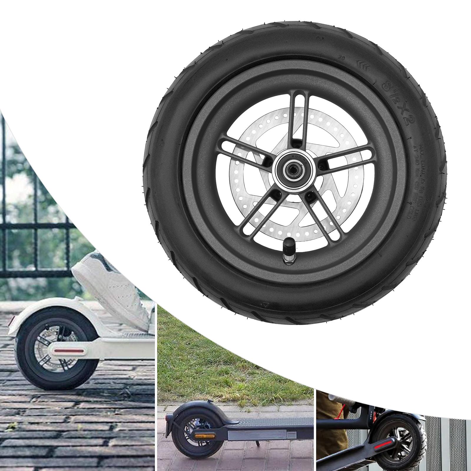 

Upgrade Your Ride - Inflatable Rear Wheel Fit Xiaomi M365 & 1S Electric Scooter - 9.06in Outer Diameter, 165lbs Load Capacity чёрный