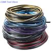 New 5M Universal Auto Chrome Car Seal Accessories Styling Interior Exterior Decoration Door Strip Moulding Trim Dashboard Edge
