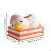 Duck Tissue Box Layered Base DuckShaped Holder Rounded Edges Home Decor for Table, Desk