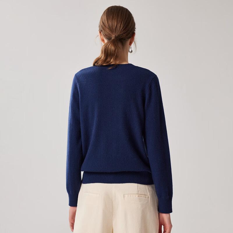 Zhaojun Women's 100% Cashmere Floral Knit Sweater