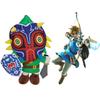 Maskeli Büyük Boy Legend Of Zelda Link Bebek Mezura Maskeli Link Peluş Oyuncak Skyward Sword Yumuşak Kısa Peluş Özelleştirilebilir