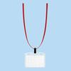 Kokuyo Hanging Name Tag Soft Case Red 10 Pcs Naff-S180-10R