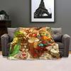 Game Dofus Throw Kid-Friendly Flannel Throw Blanket Soft Warm Anti-Static Washable All Season