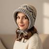 Ethnic Style Fair Isle Style Hat Thicken Warm Hat Casual Knitted Plush Hat  Girls