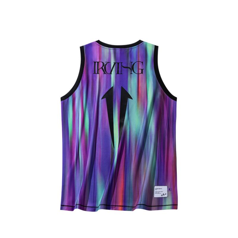 Anta Kyrie Irving Series Gradient Letter Round Neck Comfortable Versatile Breathable Sleeveless Basketball Jersey Unisex jersey Pure-White 172431112-1
