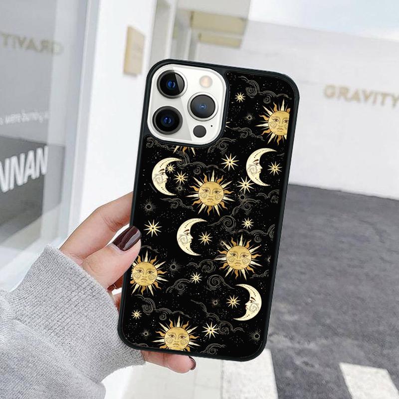 

Love Sun Moon Phone Case For iPhone 17 Air 15 16 Cover 11 13 14 Pro Max 12 Plus Max Fundas iPhone 17Air