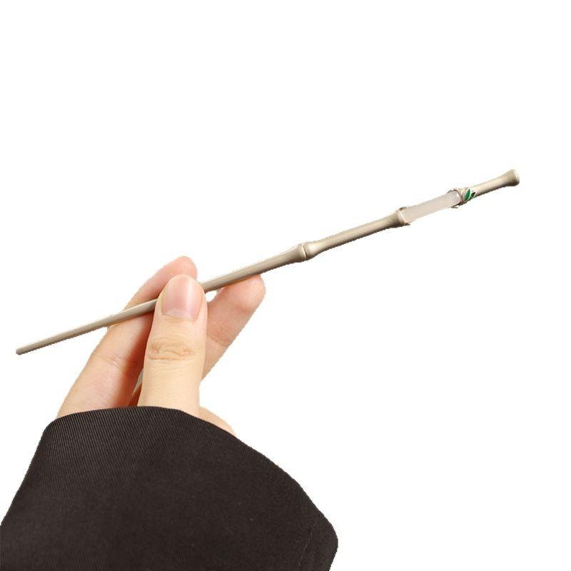 1pc Bamboo Knot Hair Stick New Chinese Style High-End Imitation Jade Style Hairpin Retro Elegant Design Women Hair Accessories