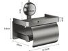 Suction Cup Toilet Paper Holder: No-Punch Wall-Mounted Bathroom Tissue Box