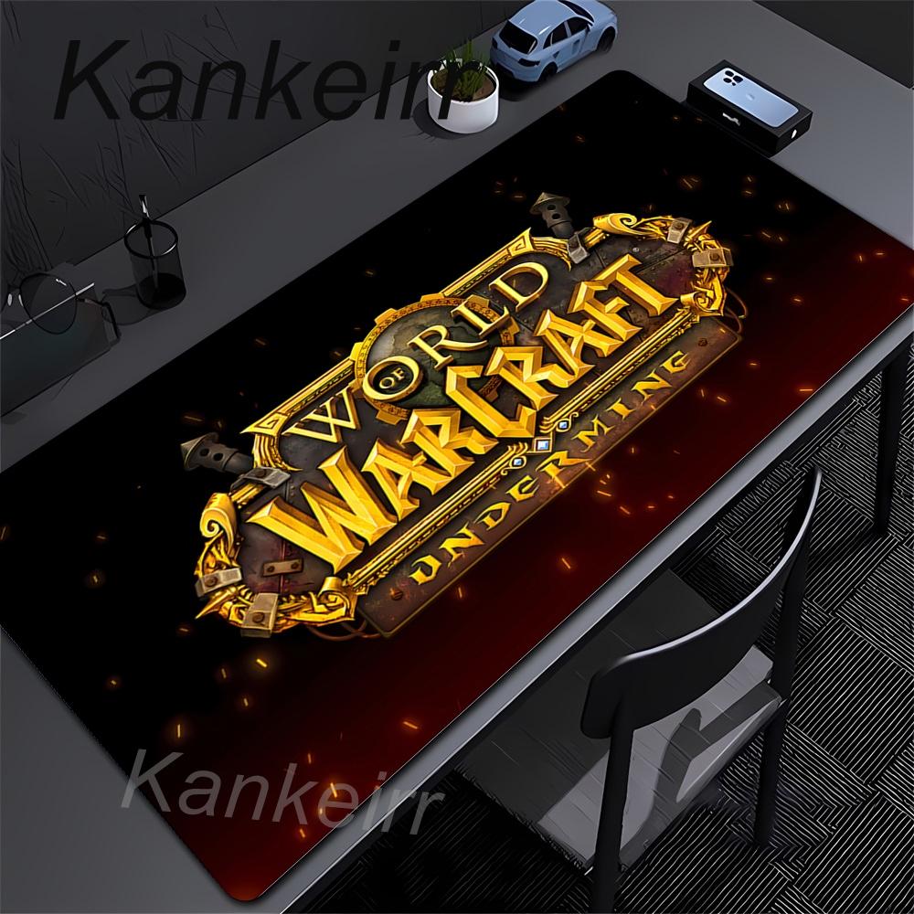 Tapis de Souris de Jeu Large World Of Warcraft Grand Tapis Gamer WOW Lich King 90x40cm Tapis de Souris d'Ordinateur XL Tapis de Jeu pour Csgo