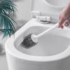 Household Use Toilet Brushes Set Long Handled Cleaning BrushFlat Head Flexible Toilet Cleaning Brush Bathroom Cleaning Tool