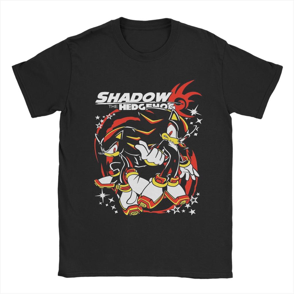 S-Shadows Cool H-Hedgehoged T Shirts Men Cotton Vintage T-Shirt Round Neck  Tees Short Sleeve Clothing Printing