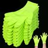 Fluorescent Green Gloves Glow In UV Neon Glove Neon Party Supplies Glow In Blacklight UV Light Theme Party For Birthday Decor
