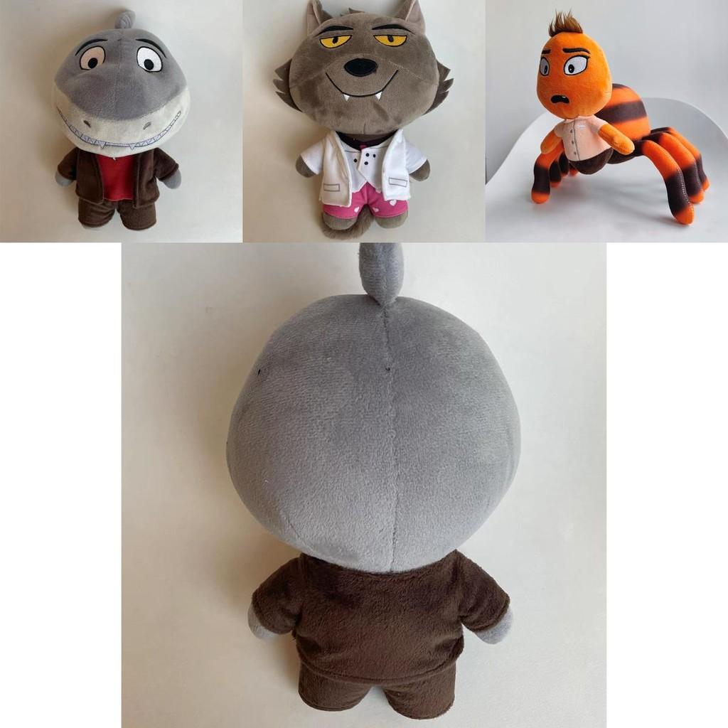 Soft And Durable 25cm Plush Toys The Bad Guys Chameleon Snake And Wolf Stuffed Dolls