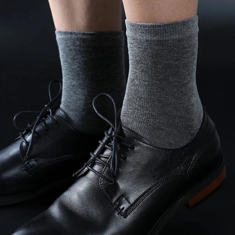 6 Paar Herrensocken Schwarz Weiß Grau Business Men Tube Socken Weich Atmungsaktiv Frühling Sommer für Männersocken Übergröße