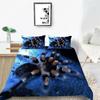 Tarantula Print Bedding 3D Print Black Brown Spider Comforter Cover Set Insect Theme White Duvet Cover Bedroom Decor Kids Adults
