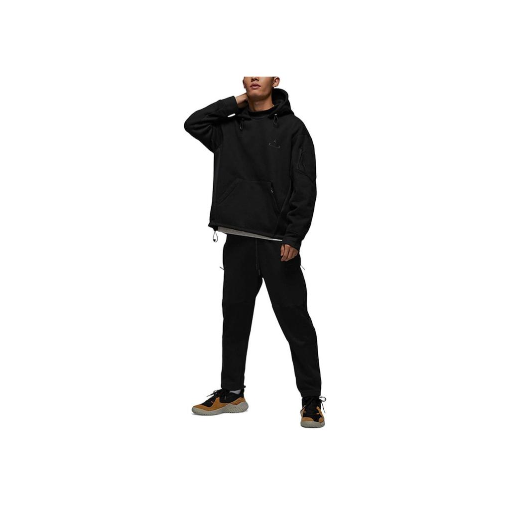 Jordan Entwickeltes einfarbiges Sweatshirt mit Buchstabenaufdruck und Kapuze für Herren, Schwarz DV7682-010