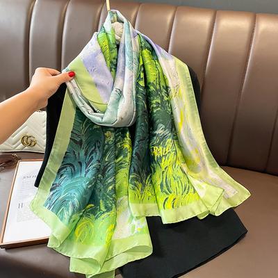 Women'S Elegant And Versatile Spring And Summer Sunscreen Autumn And Winter Warm Scarf Fashion Shawl Dual-Purpose