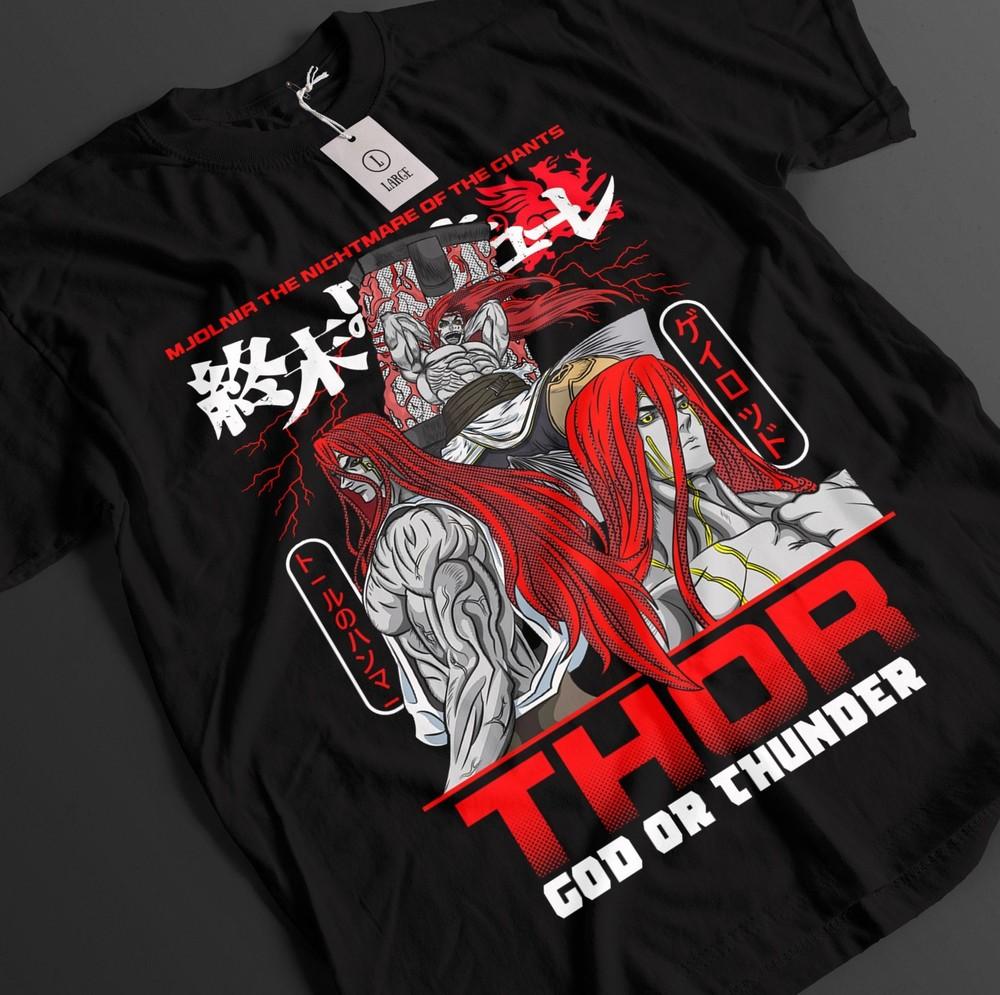 

Record Of Ragnarok Shirt Jack The Ripper Tshirt Buda T-Shirt Adam Top Anime Tee 4XL