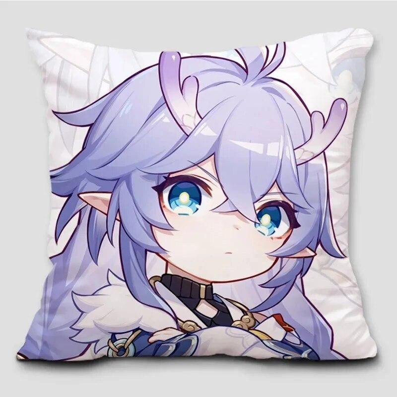 Anime Honkai Impact Pillow Cover Cosplay Cute Comic Print Cushion Cover Sofa Bedroom Home Decoration Pillow Cover