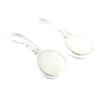 Les Trésors De Lily [I0043] - Silver 'Wisdom' Mother-of-Pearl Earrings