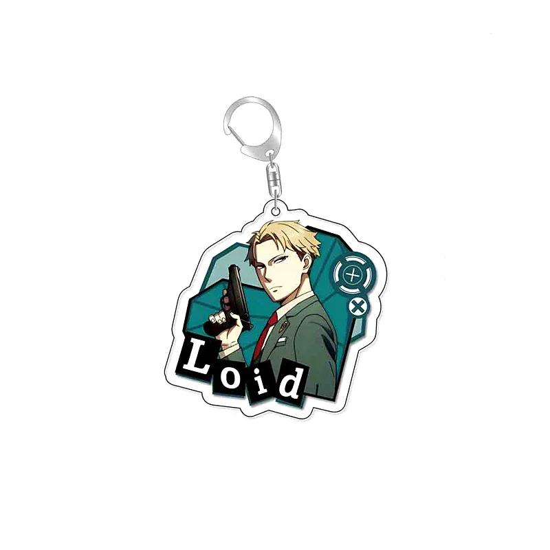 Anime SpyxFamily Anya Loid Yor Forger Cartoon Acrylic Keychain Pendant Keyring Bag Tag Anime Collections for Costumes