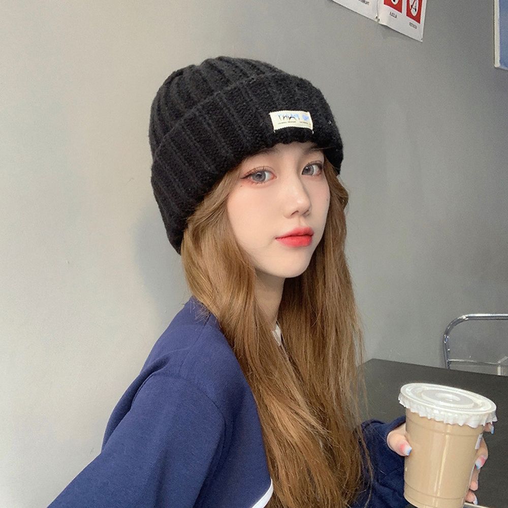

Sweet Winter Autumn Letter All-match Women Knitted Caps Korean Beanies Hiphop Hats Skullies Caps білий
