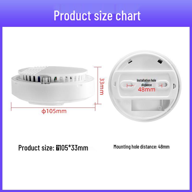 12V/220V Ceiling-Mounted Combustible Gas Detector for Household Fire Safety