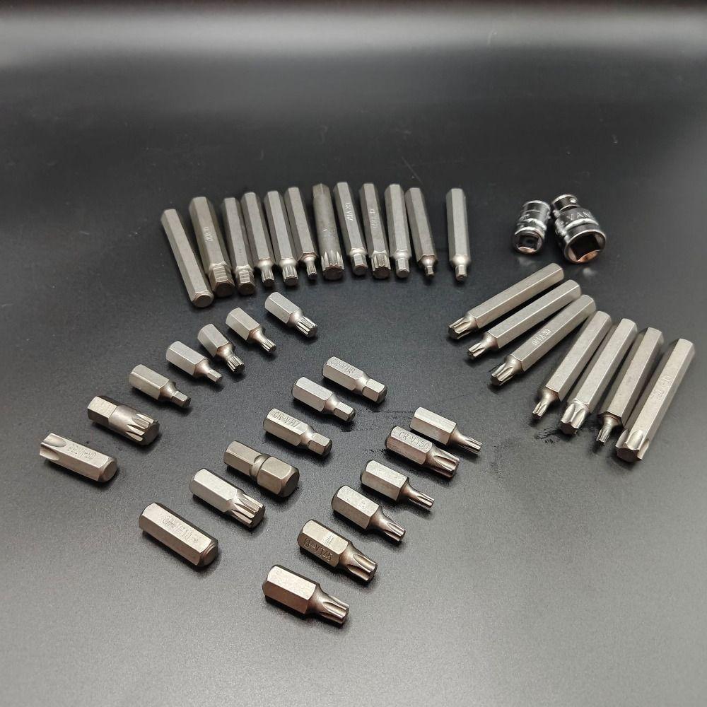 40Pcs 40-Piece Set Hexagonal Wrench Set Extended Screwdriver Combination Tool Socket Bit Kits with Storage Box High Quality