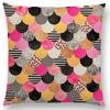 New Abstract Colourful Geometric Pattern Sweet Watercolor Dream Square Round Triangles Gorgeous Cushion Cover Throw Pillow Case