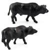 Wild Animal Water Buffalo Model Plastic Toy For Kids Educational Playroom Decor
