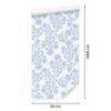 Wallpaper Flowers White, White Background for Living Room and Bedroom 50x1000