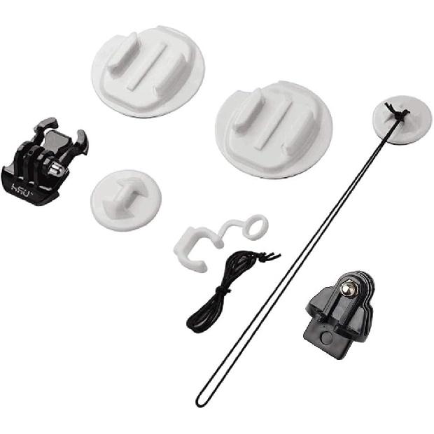 HSU Surf Mounts and Accessories for Ski, Snorkeling, Surfing, Wakeboarding Fitting GoPro Hero 13,12,11,10,9,8,7,6,5 Black, Silver, AKASO Campark, and