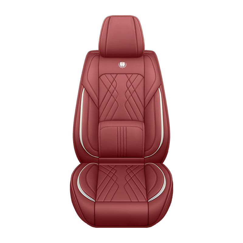 1 Stk. 5D Vollabdeckung Premium Leder Autositzbezüge für Vordersitze - Bequem & Verschleißfest, Universelle Passform für Vordersitze