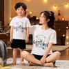 Parent-Child Matching Cotton T-Shirt - Casual Summer Short Sleeve Top