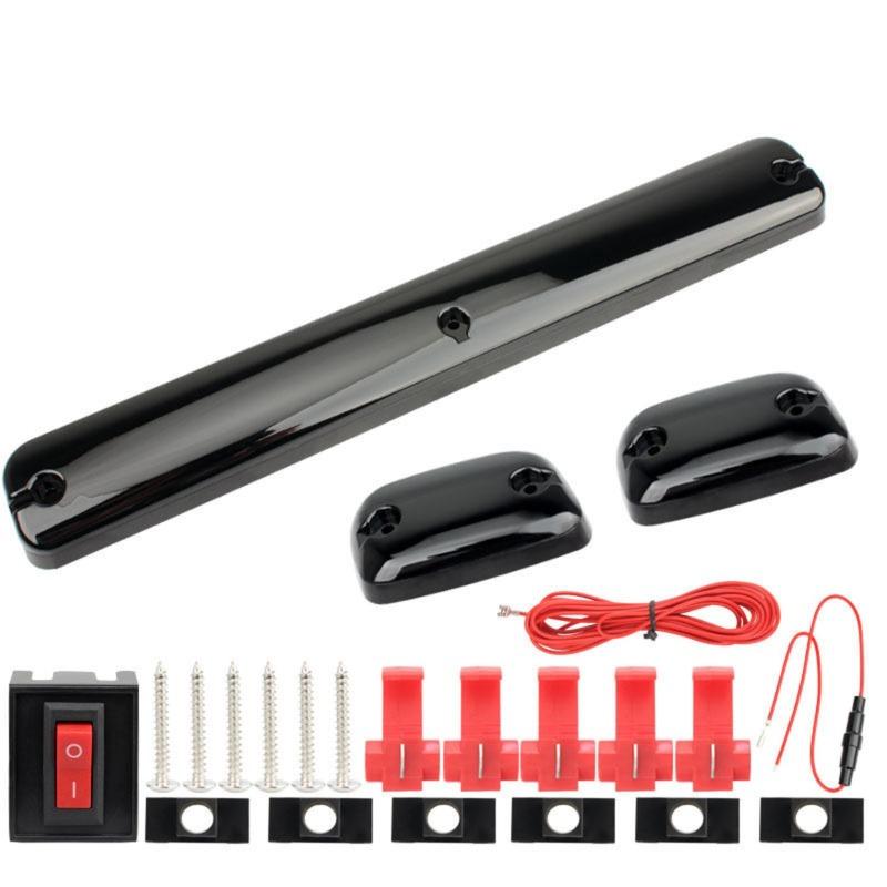 Roof Warning Light 3PC LED Compatible with Chevrolet GMC Pickup Truck 2007 2008 2009 2010 2011 2012 2013 Car Accessories
