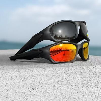 Nieuwe Buitensport Zonnebril Mannen Gebogen Snijframe Stressbestendig Lens Schild Zonnebril Vrouwen UV400