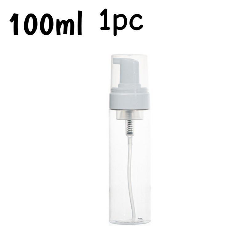 2/1 Stück Schaumpumpe Flasche Leer Plastik Mousse Spender für Gesichtsreiniger Seife Nachfüllbar Reise Shampoo Behälter 30-100ml