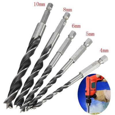 Three-pointed Drill Bits /10mm /5mm /6mm /8mm 4mm 5 Piece Set