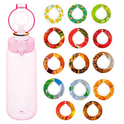 Flavored Water Pods 6/7/14Pcs Flavour Fruit Taste Air Bottle Scent Refill for 750ML Drinking Refillls