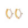 Vintage Multicolor Enamel Flower Round Hoop Earrings Boho Gold Color Circle Round Earrings Statement Jewelry Gifts for Women