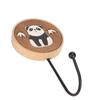 Cute Animal Wood Hooks Cartoon Strong Adhesion Polishing Wood Hooks Wall Hooks for Bedroom Kitchen