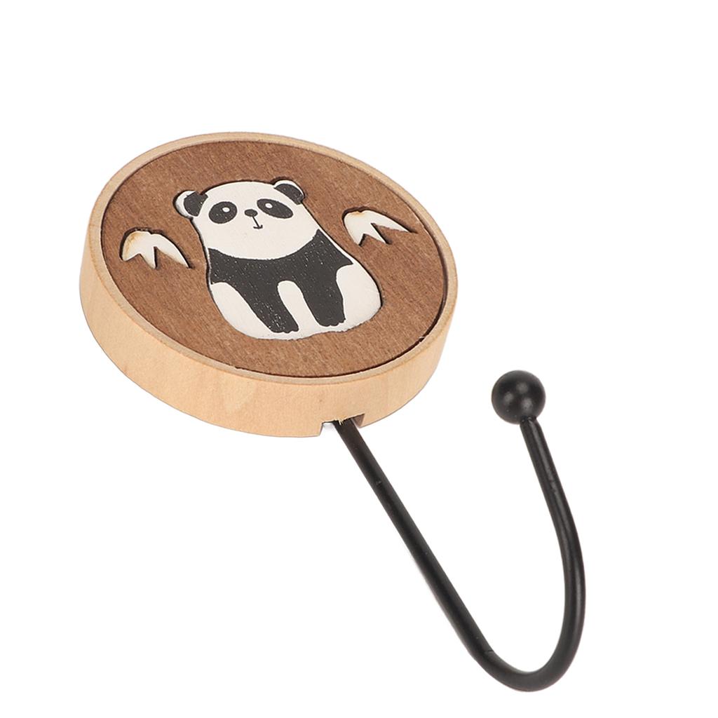 Cute Animal Wood Hooks Cartoon Strong Adhesion Polishing Wood Hooks Wall Hooks for Bedroom Kitchen